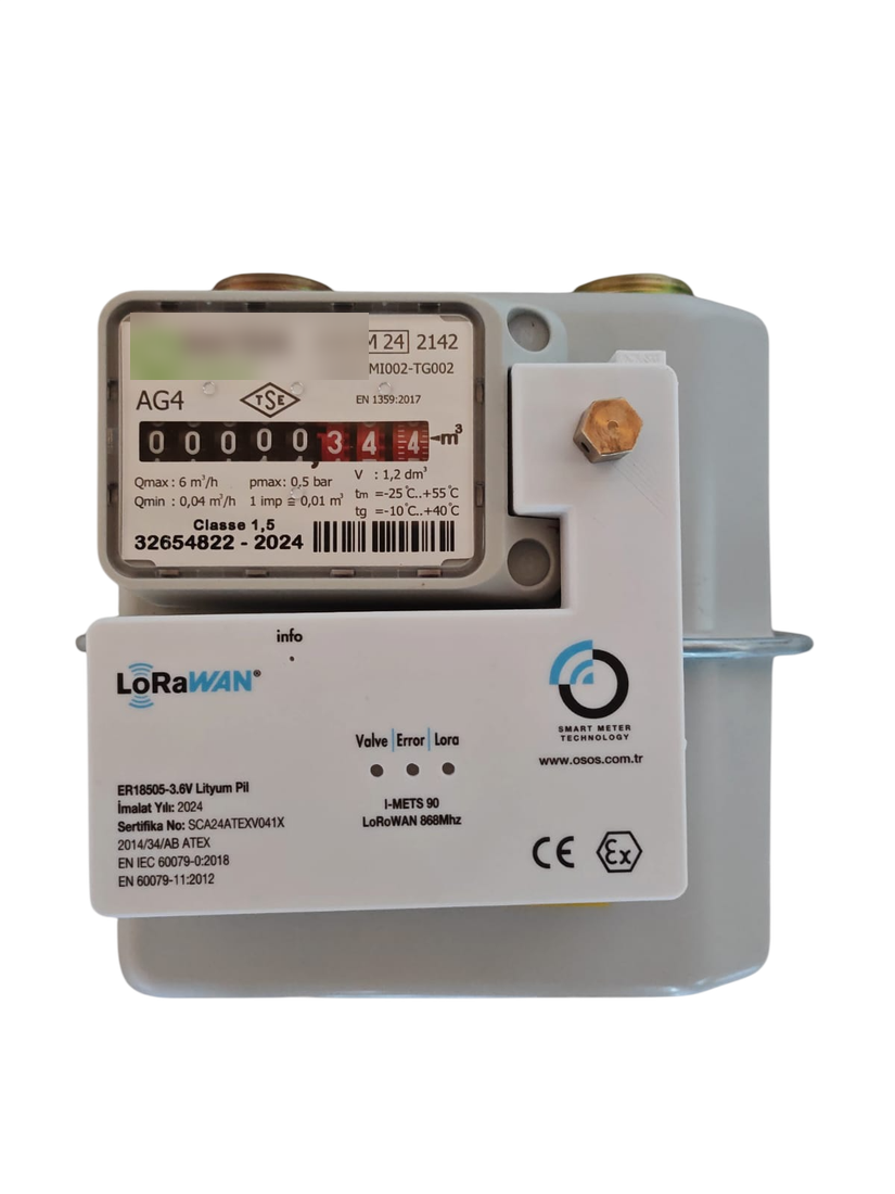 I-METS 90 natural gas meter module, ATEX certified, real product photo