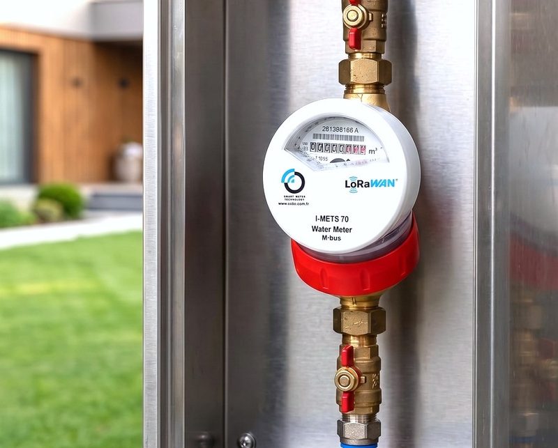 Actual field installation of the I-METS 70 water meter module